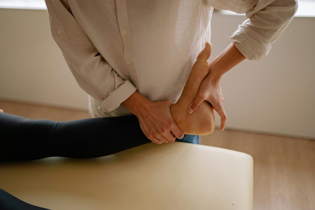 Billings chiropractor works on feet